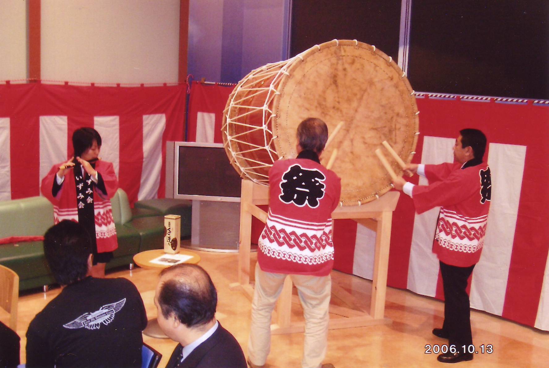 太鼓の魂入れ