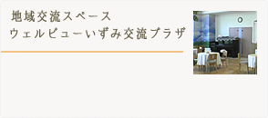 地域交流スペースウェルビューいずみ交流プラザ詳細はこちら